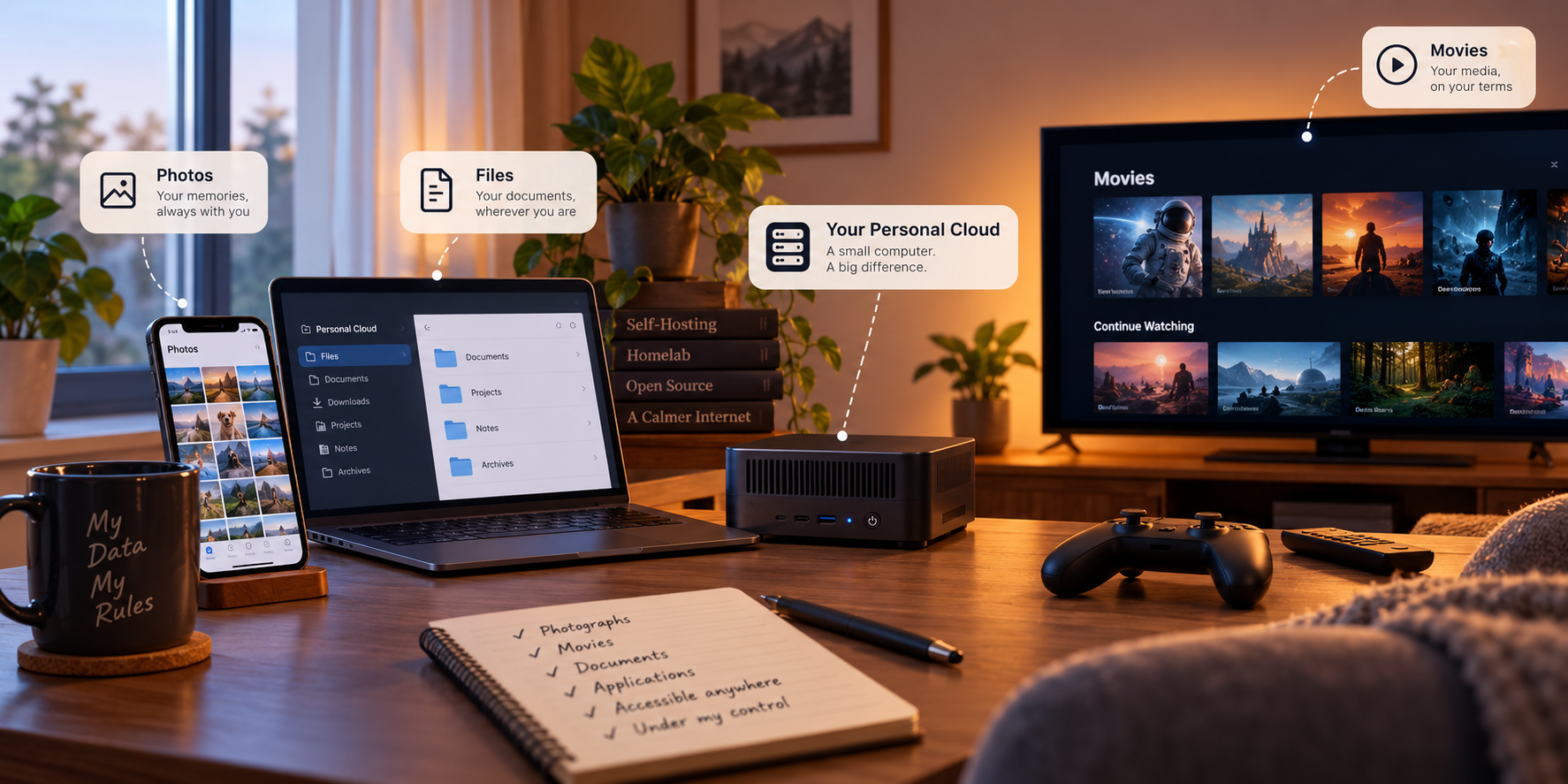 A personal cloud connecting everyday devices